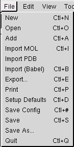 File menu